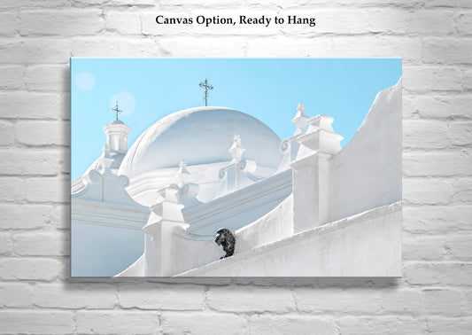 San Xavier del Bac Architecture Art - Tucson Arizona Mission Print