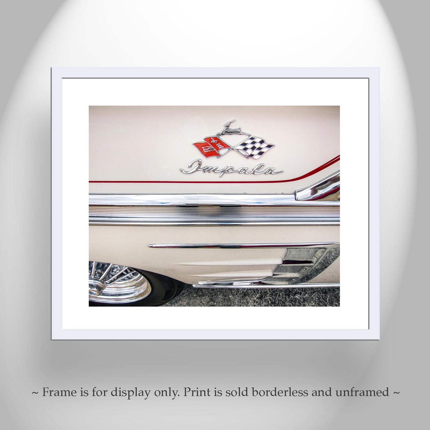 Chevrolet Impala SS Car Photograph as Vintage Automotive Wall Art for Home