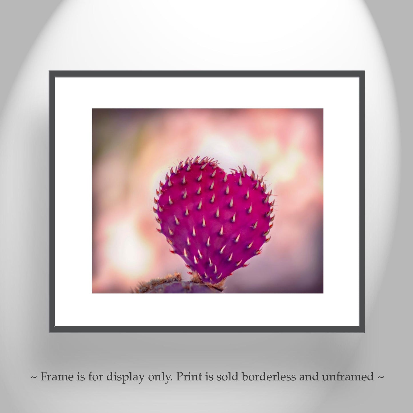 Purple Santa Rita Cactus Art Print | Heart in Nature Art Tucson AZ