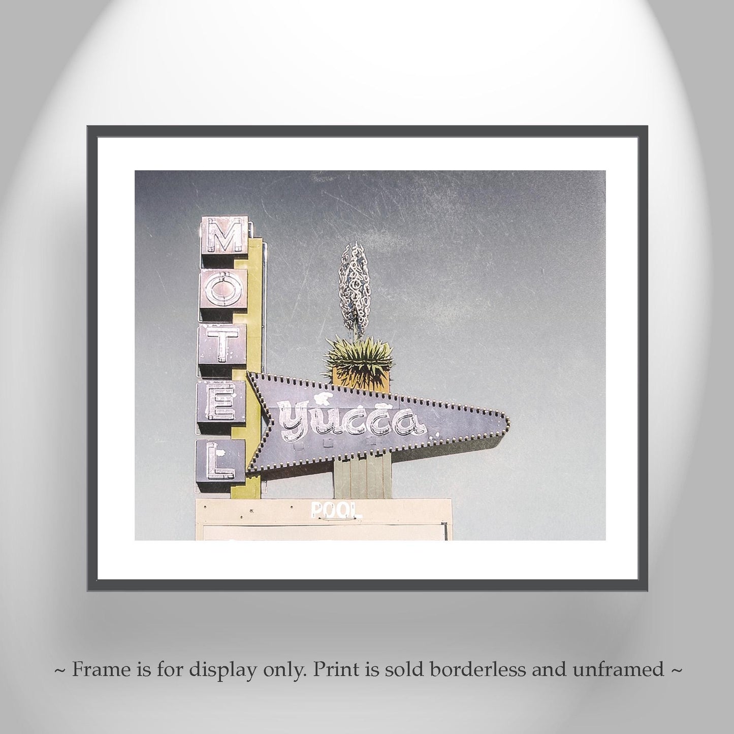 Midcentury Route 66 Wall Decor | Retro Vegas Neon Motel Artwork