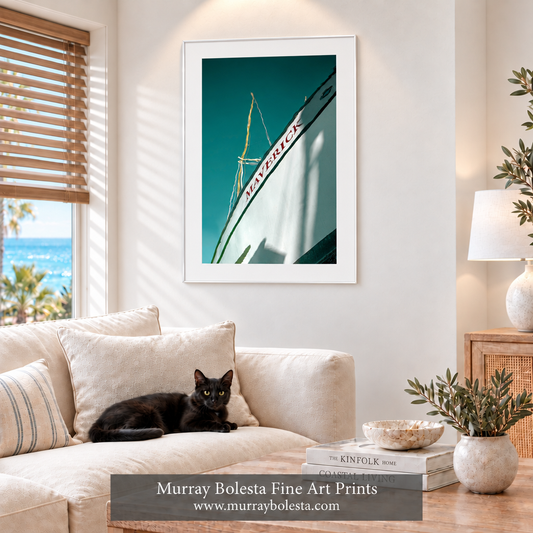 Crescent City abstract boat art by Murray Bolesta