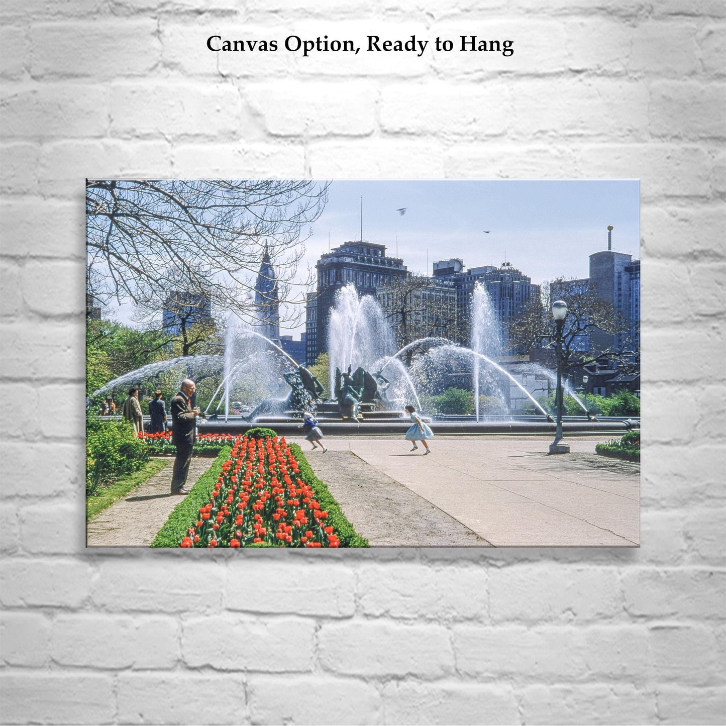 Philadelphia Logan Square Nostalgic Vintage Photography Print