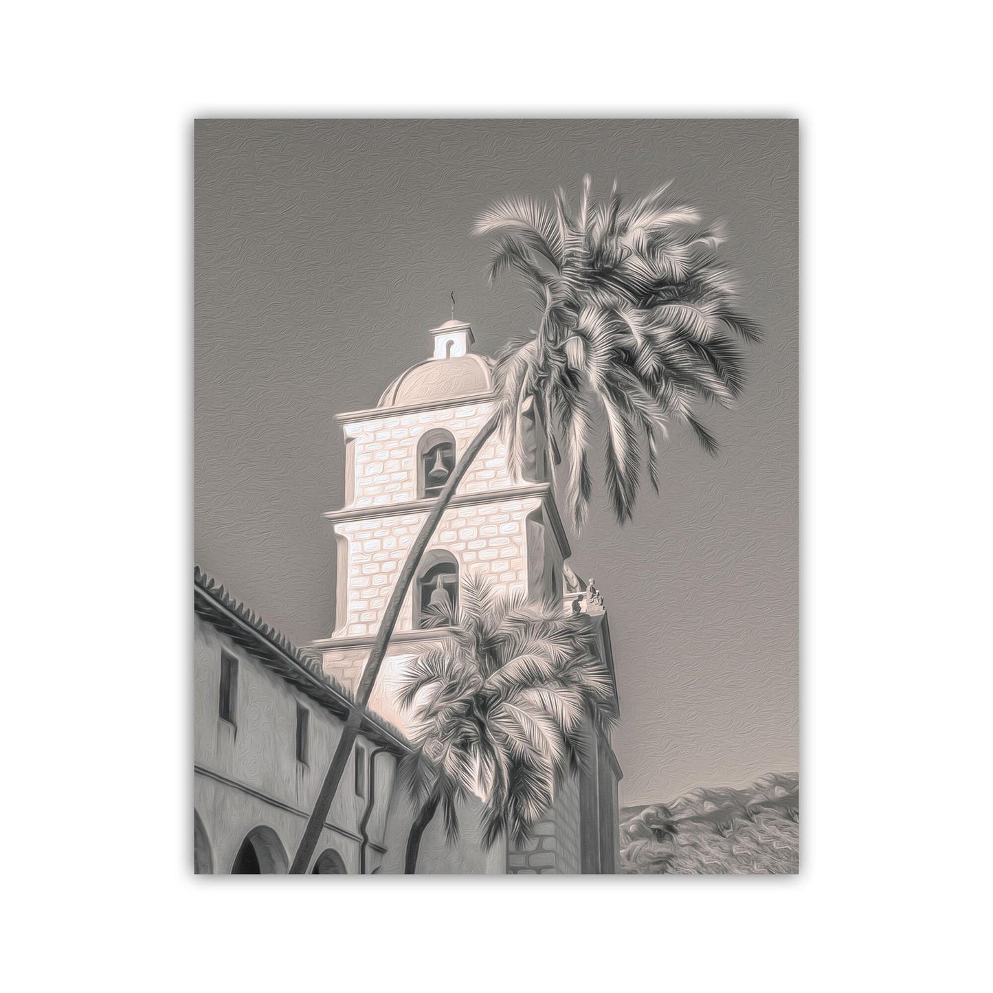 Santa Barbara California Mission Photography Art Print