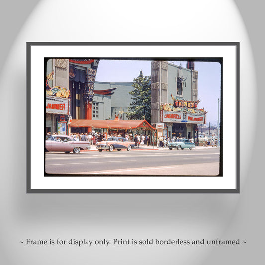 Hollywood Grauman's Chinese Theater Vintage Photo Print