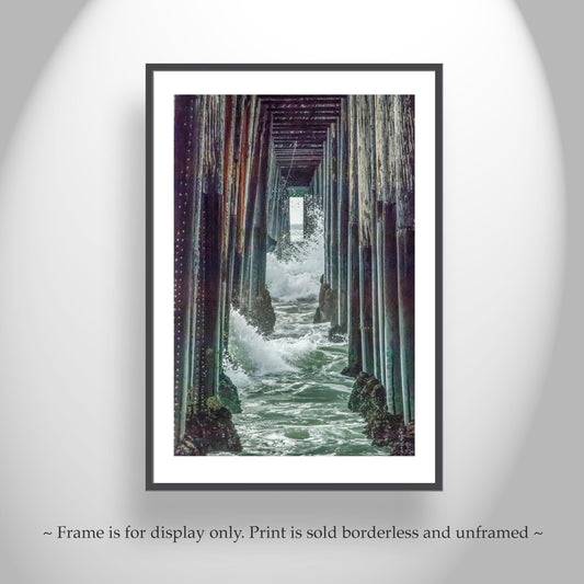 Oceanside Pier Print – San Diego Under Pier Wall Art