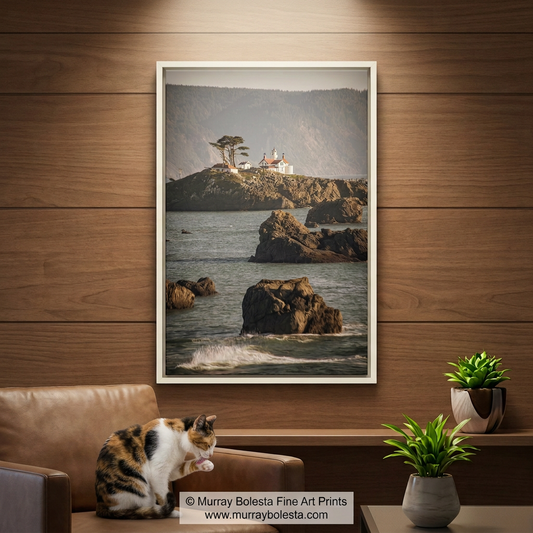 Battery Point Light, art print by Murray Bolesta