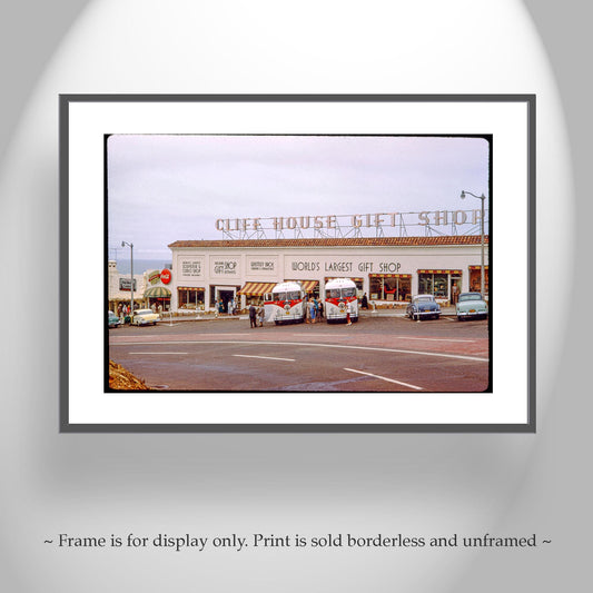Cliff House SF Vintage Photo – Midcentury California Wall Art