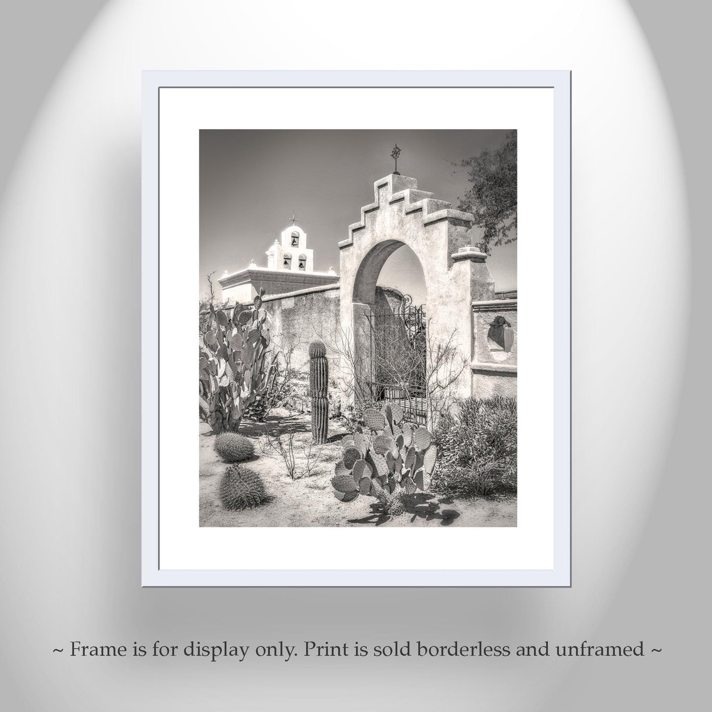 Mission San Xavier del Bac Chapel in Tucson Arizona Wall Art Print