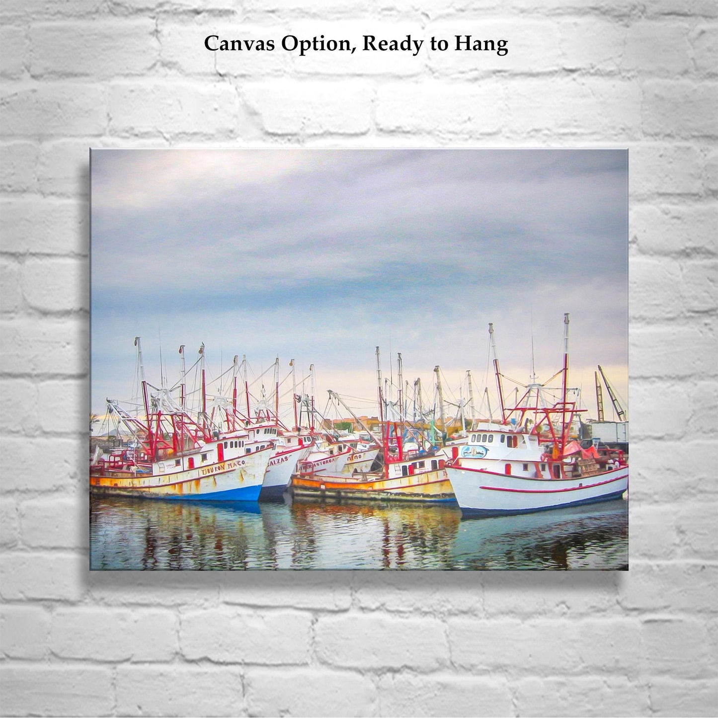 Puerto Peñasco Rocky Point Mexico Fishing Boats Artwork Print