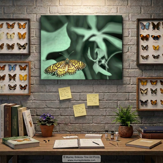 Butterfly artwork in green nature by Murray Bolesta!