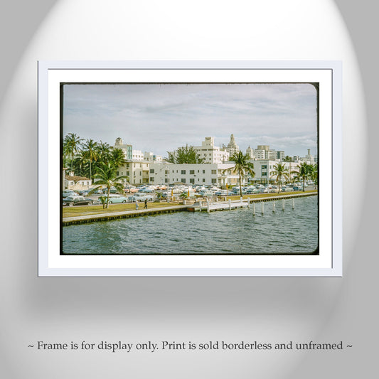 Miami Beach Florida Vintage Mid-Century Photography Print
