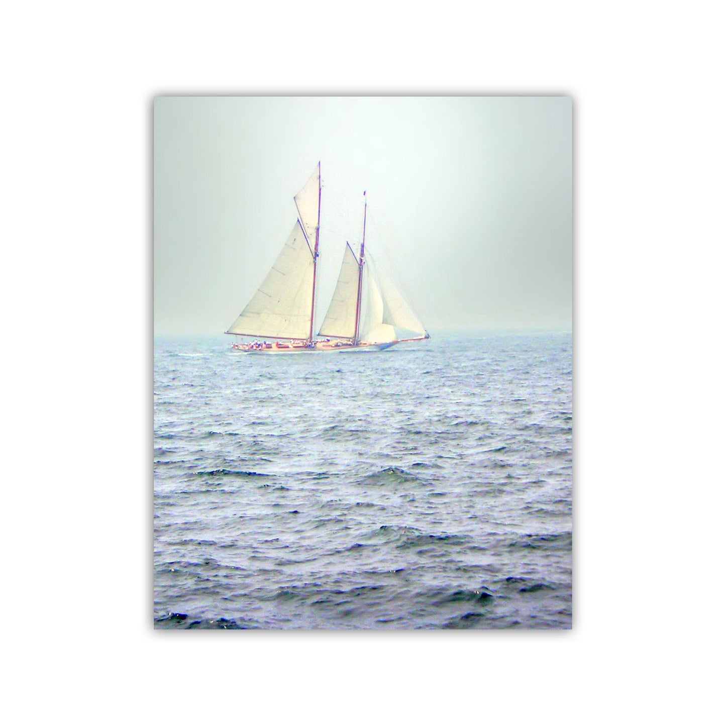 Schooner Sailboat Art Print at Pacific Ocean | Southern California Coast Nautical Wall Decor | San Diego