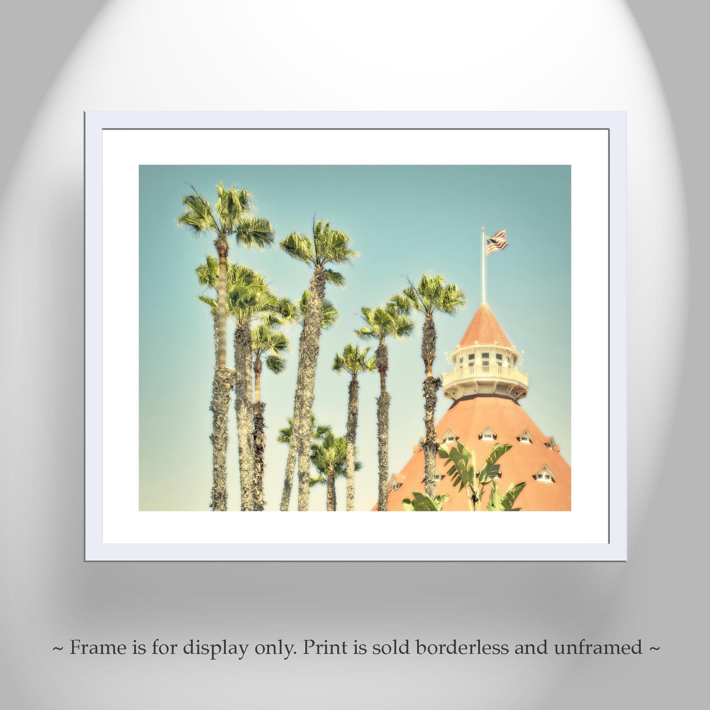 Hotel del Coronado San Diego Art Print | Vintage Beach Resort Photography with Palm Trees | Southern California Coastal Wall Decor Gift