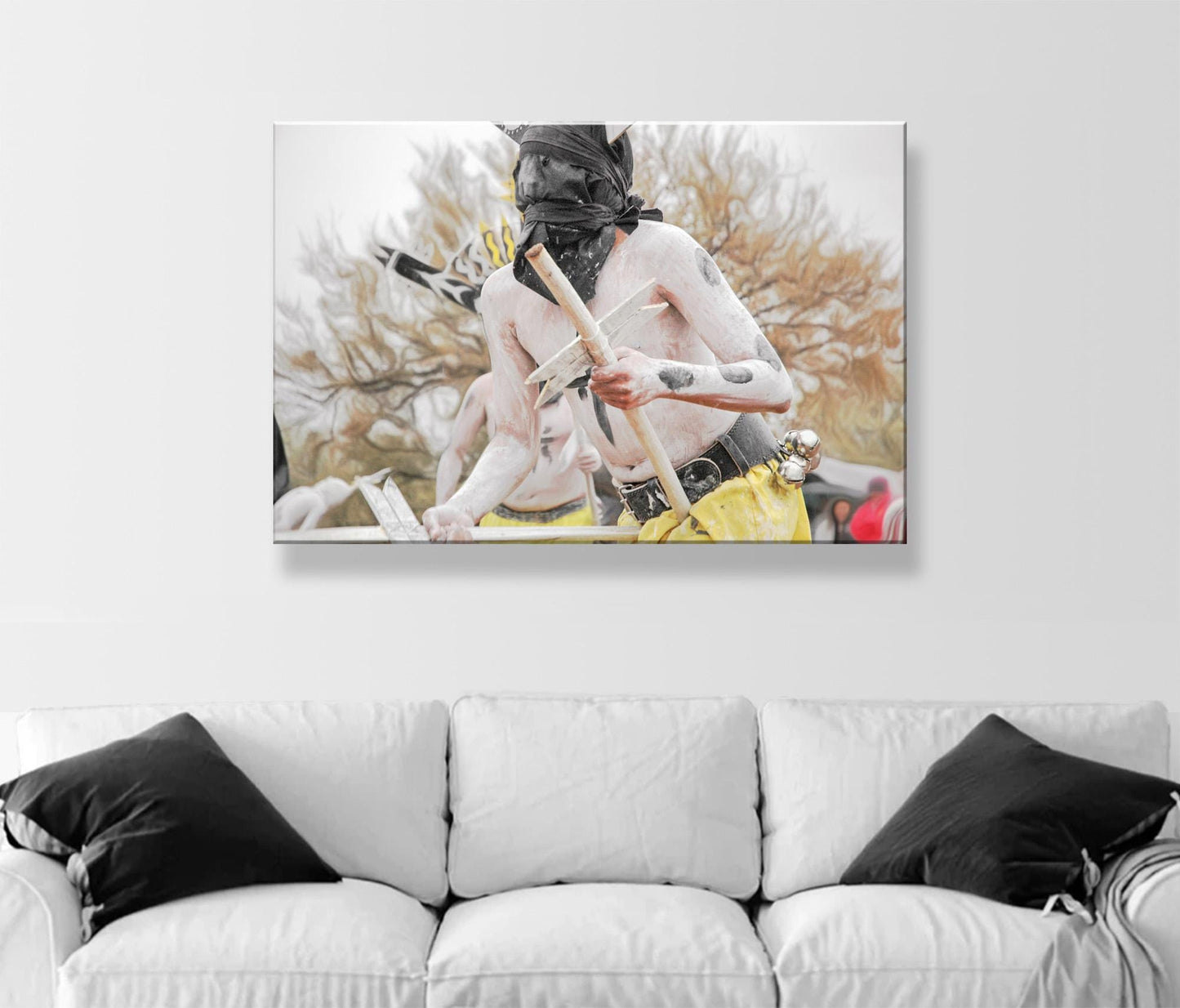 Apache Crown Dancer Photo at Folklorico Fiesta – Native American Wall Art Print | Tumacacori Arizona Southwestern Décor