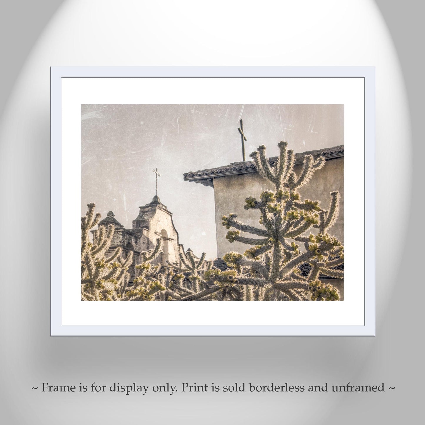 Lompoc Mission Church Art – Vintage Southwestern Decor
