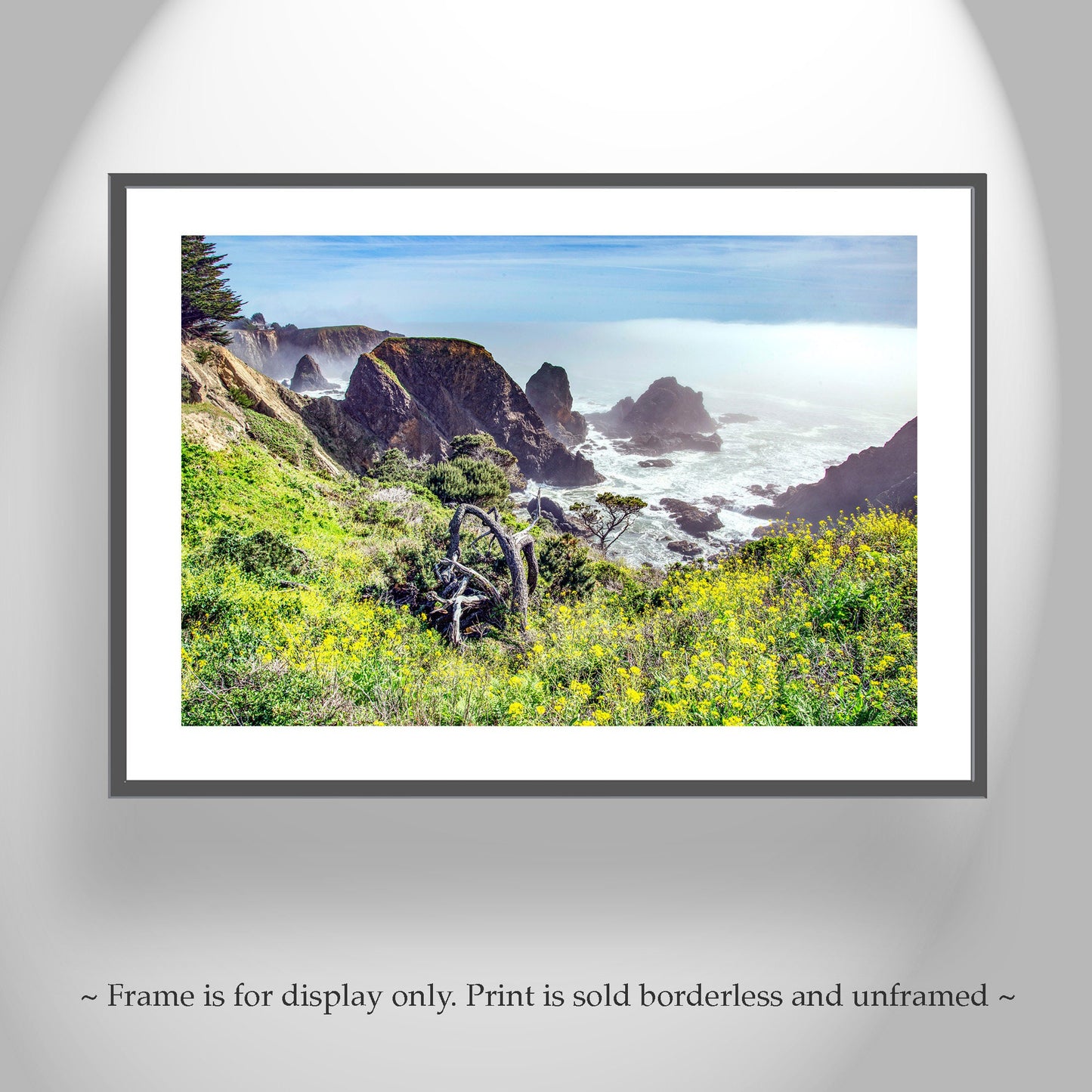 Mendocino California Coast Print as Home Decor Gift