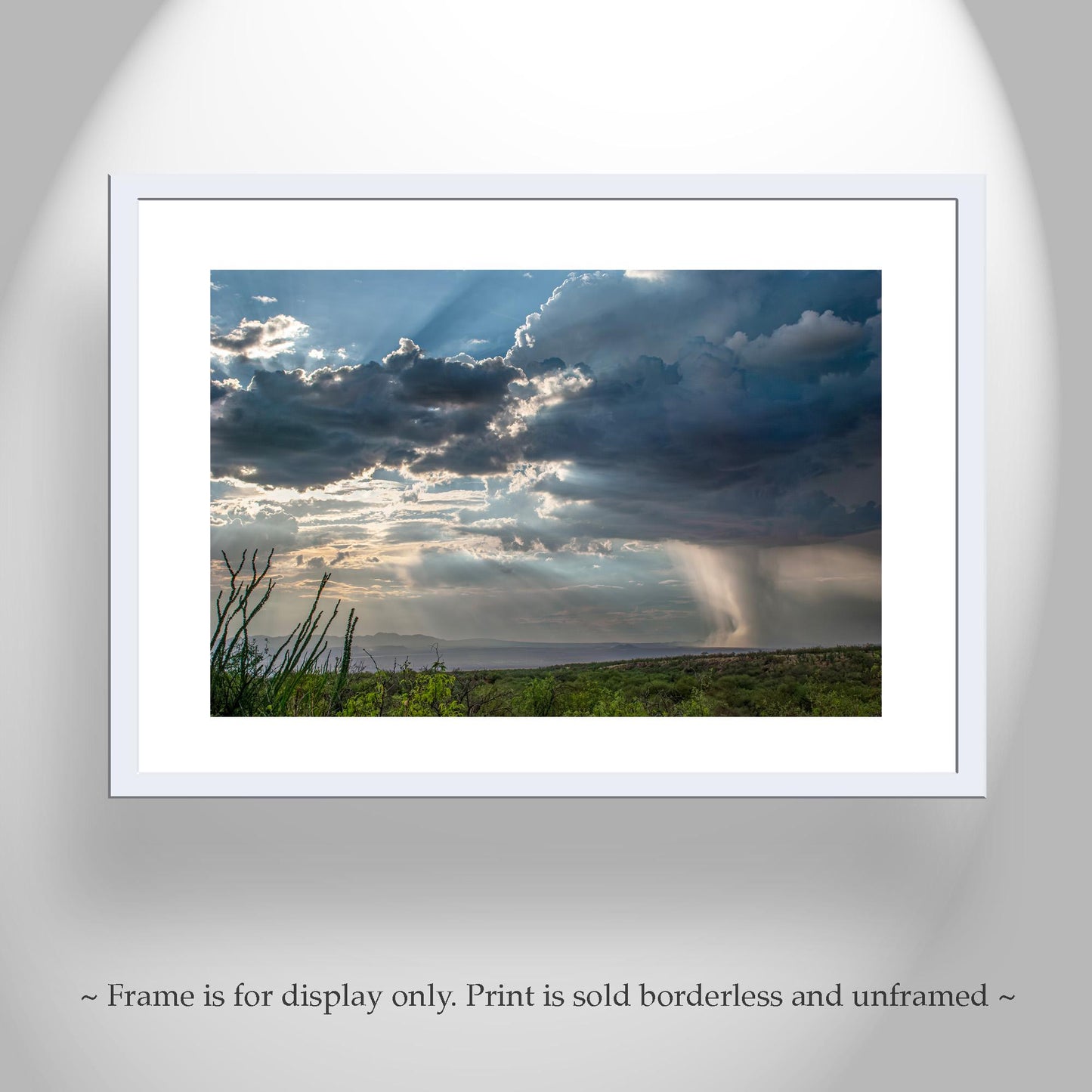 Tucson Desert Storm Wall Art – Monsoon Rain | Arizona Landscape Print