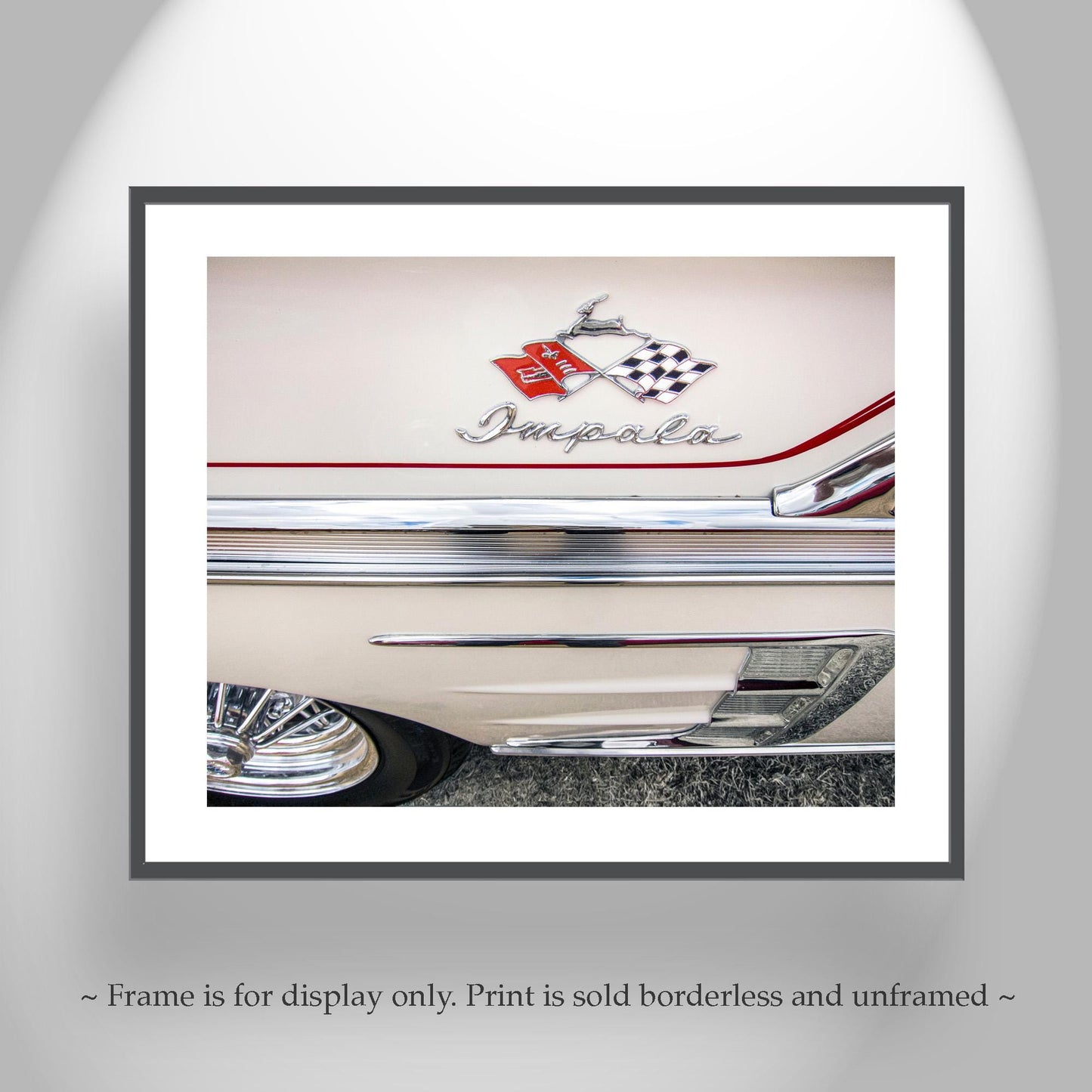 Chevrolet Impala SS Car Photograph as Vintage Automotive Wall Art for Home
