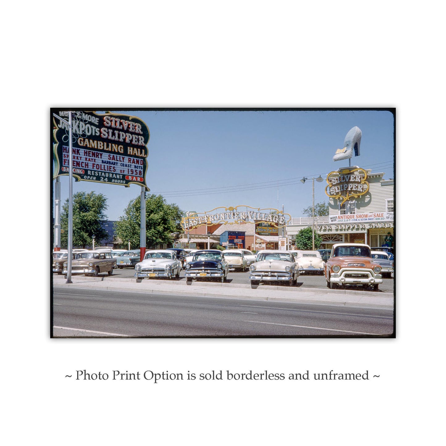 Vintage Las Vegas Nevada Photography Print | Mid-century Vegas Strip Photo