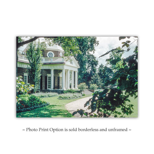 Monticello Vintage Photo – Thomas Jefferson's Historic Home Print