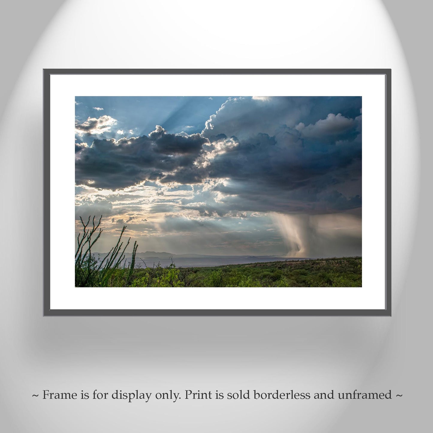 Tucson Desert Storm Wall Art – Monsoon Rain | Arizona Landscape Print