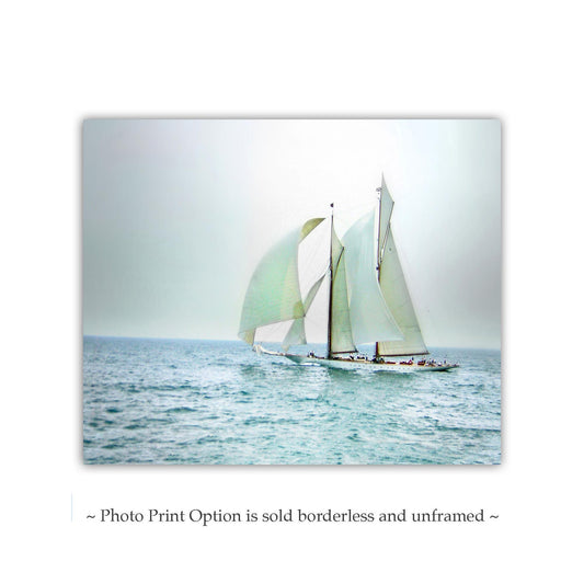Sailboat Print – Schooner on Pacific Ocean Wall Art