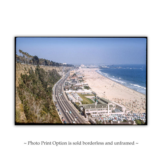 Santa Monica Beach Vintage Photo – Southern California Wall Art