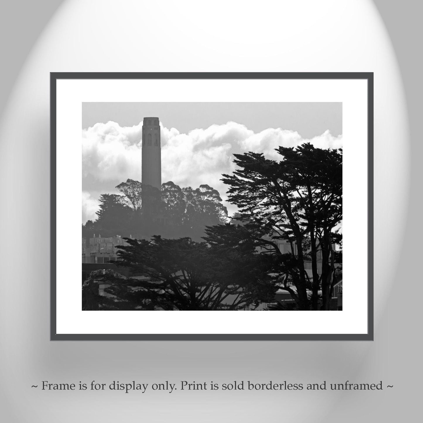 Coit Tower San Francisco Art Photography in Black and White