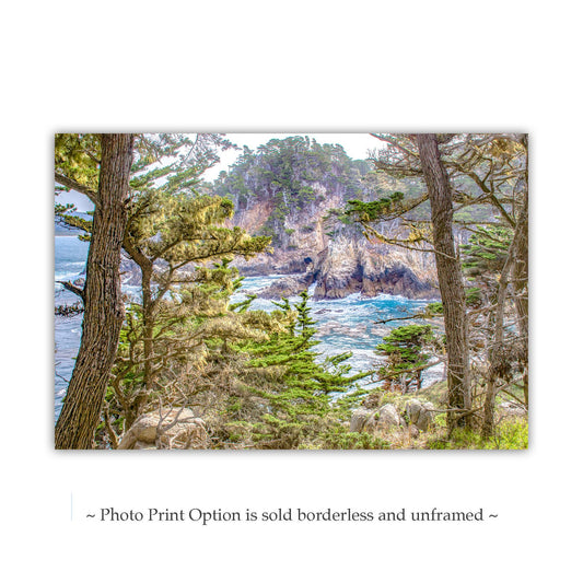 Point Lobos Art Print with Monterey Cypress Trees - Carmel CA