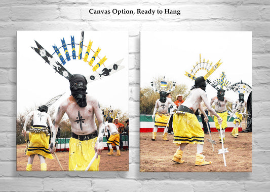 Apache Crown Dancer Art Prints Set | Native American Wall Decor