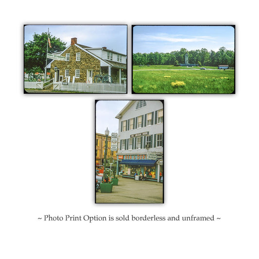 Gettysburg Battlefield Triptych – Vintage Pennsylvania Print Set