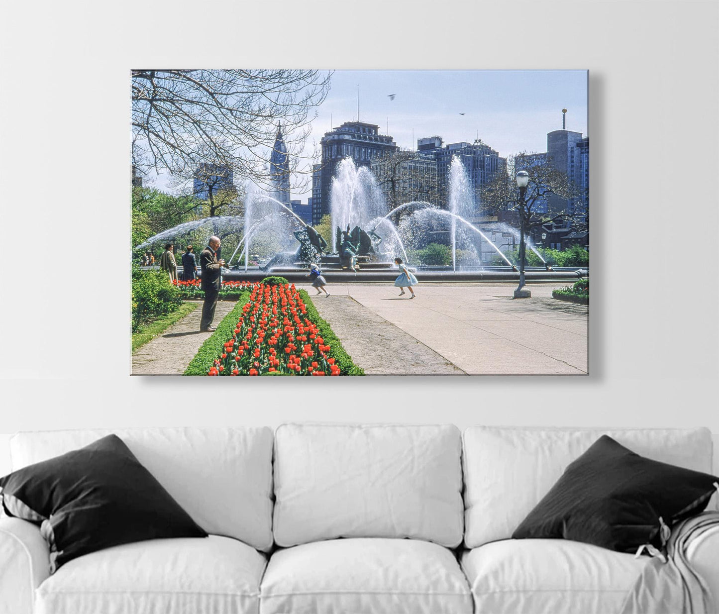 Philadelphia Logan Square Nostalgic Vintage Photography Print