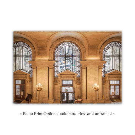 New York Public Library Art Print - NYC Architecture Photography
