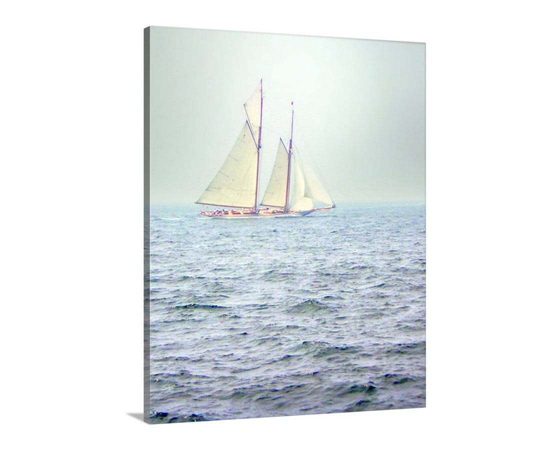 Schooner Sailboat Art Print at Pacific Ocean | Southern California Coast Nautical Wall Decor | San Diego