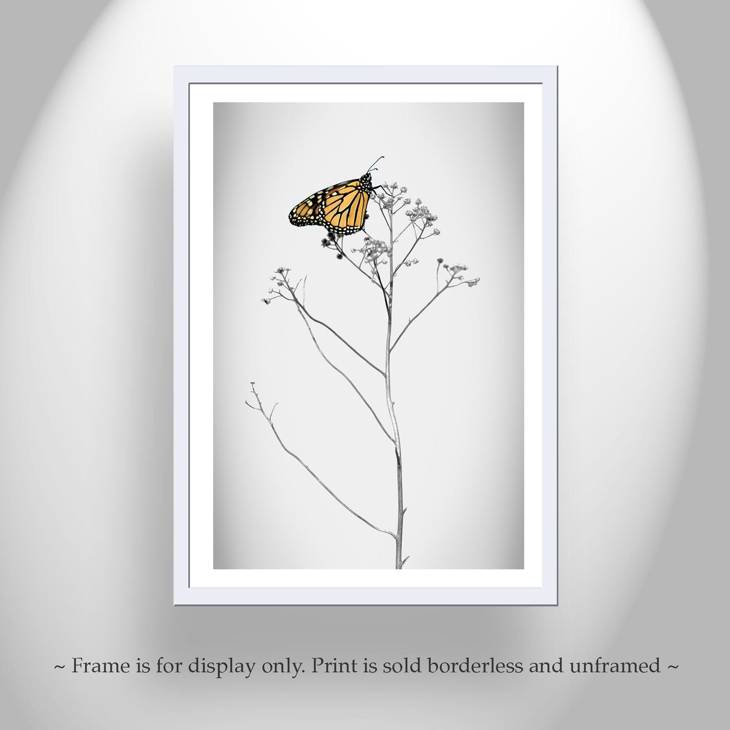 Monarch Butterfly Minimalist Art Print