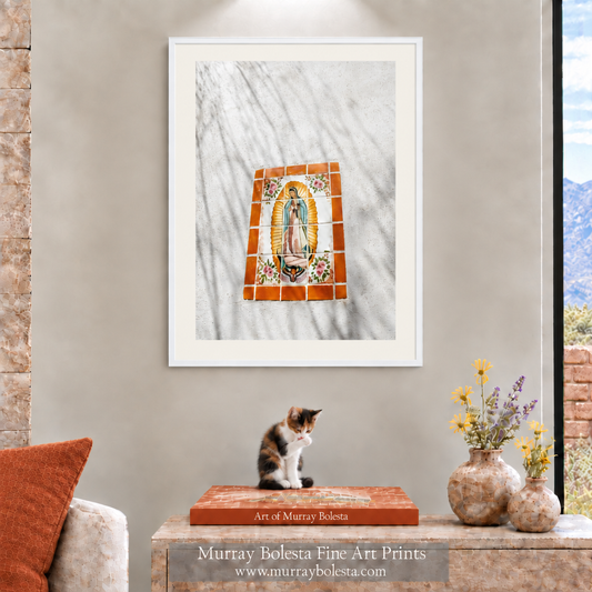 Virgin of Guadalupe at San Xavier del Bac Tucson Arizona by Murray Bolesta