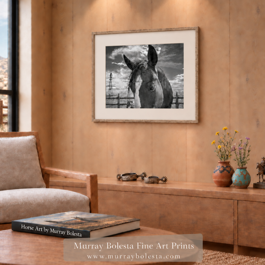 Horse artwork at San Rafael Valley Arizona by Murray Bolesta
