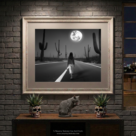 Desert surreal moon art by Murray Bolesta!