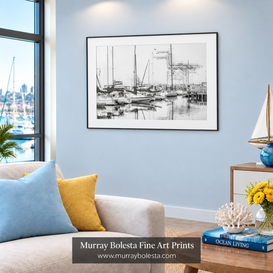 Oakland harbor art by Murray Bolesta