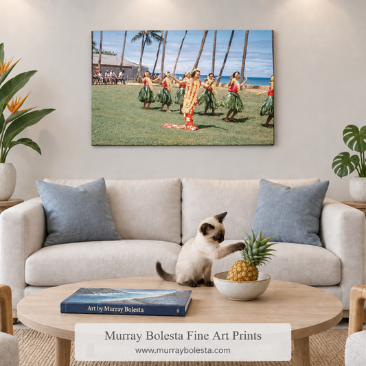 Midcentury Road Trip art by Murray Bolesta Hawaii Hula