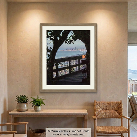 San Francisco from the top of Mt Tamalpais, art print by Murray Bolesta