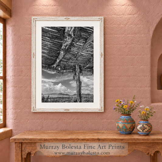Mountain Empire Elgin Arizona from Canelo Hills with ocotillo ramada by Murray Bolesta!