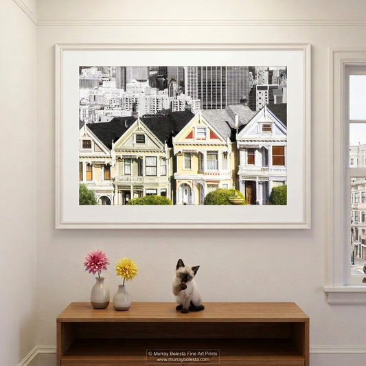 Painted Ladies San Francisco architecture art by Murray Bolesta