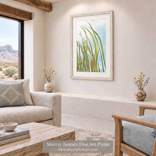 Arizona oasis botanical art by Murray Bolesta