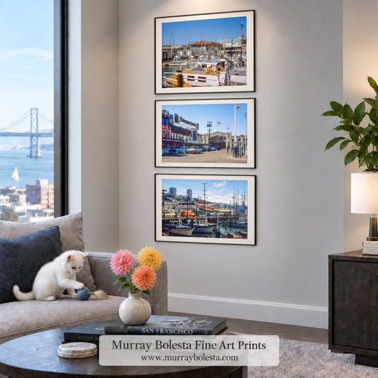 San Francisco mid-century road trip art by Murray Bolesta & J. Cazemajou