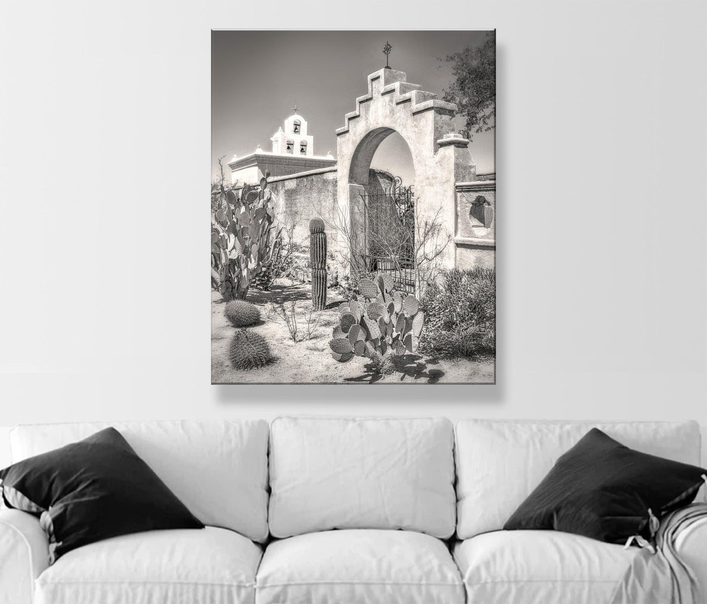 Mission San Xavier del Bac Chapel in Tucson Arizona Wall Art Print