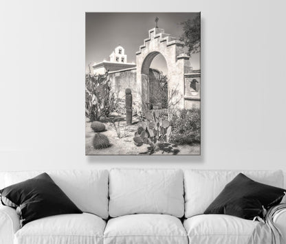 Mission San Xavier del Bac Chapel in Tucson Arizona Wall Art Print