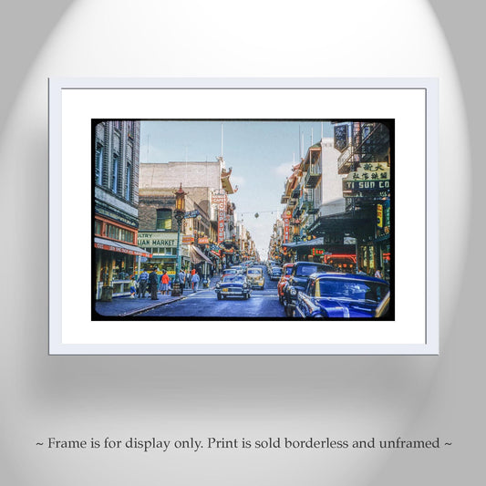 Old Chinatown San Francisco Street Photograph | Vintage Picture