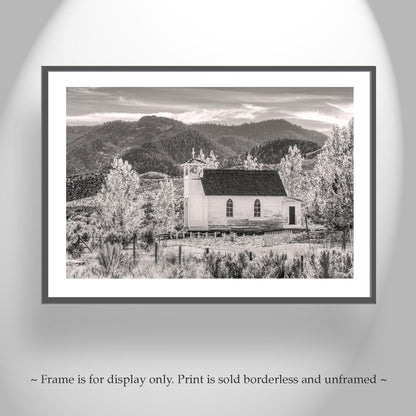 Country Church in Northeast California – Autumn Fine Art Photo Print