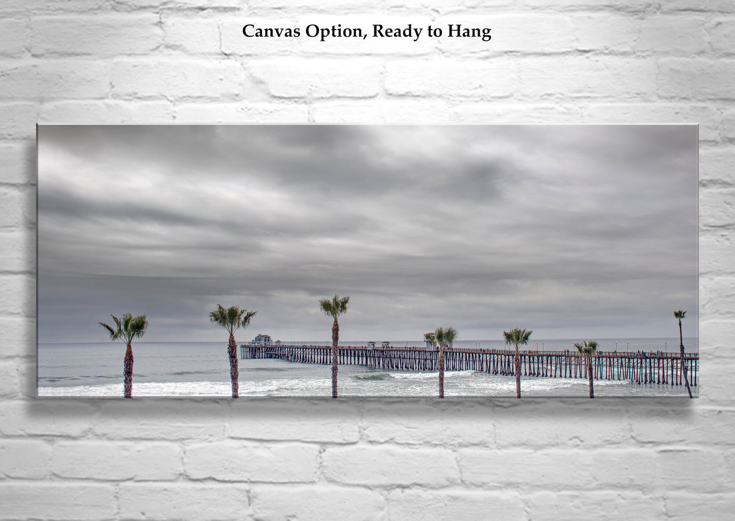 Oceanside California Pier Wall Decor in Panorama